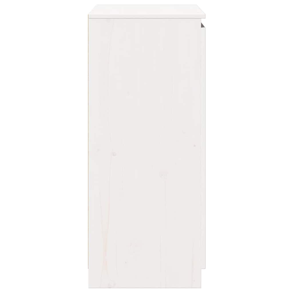 Komoda bijeli 60 x 36 x 84 cm od masivne borovine