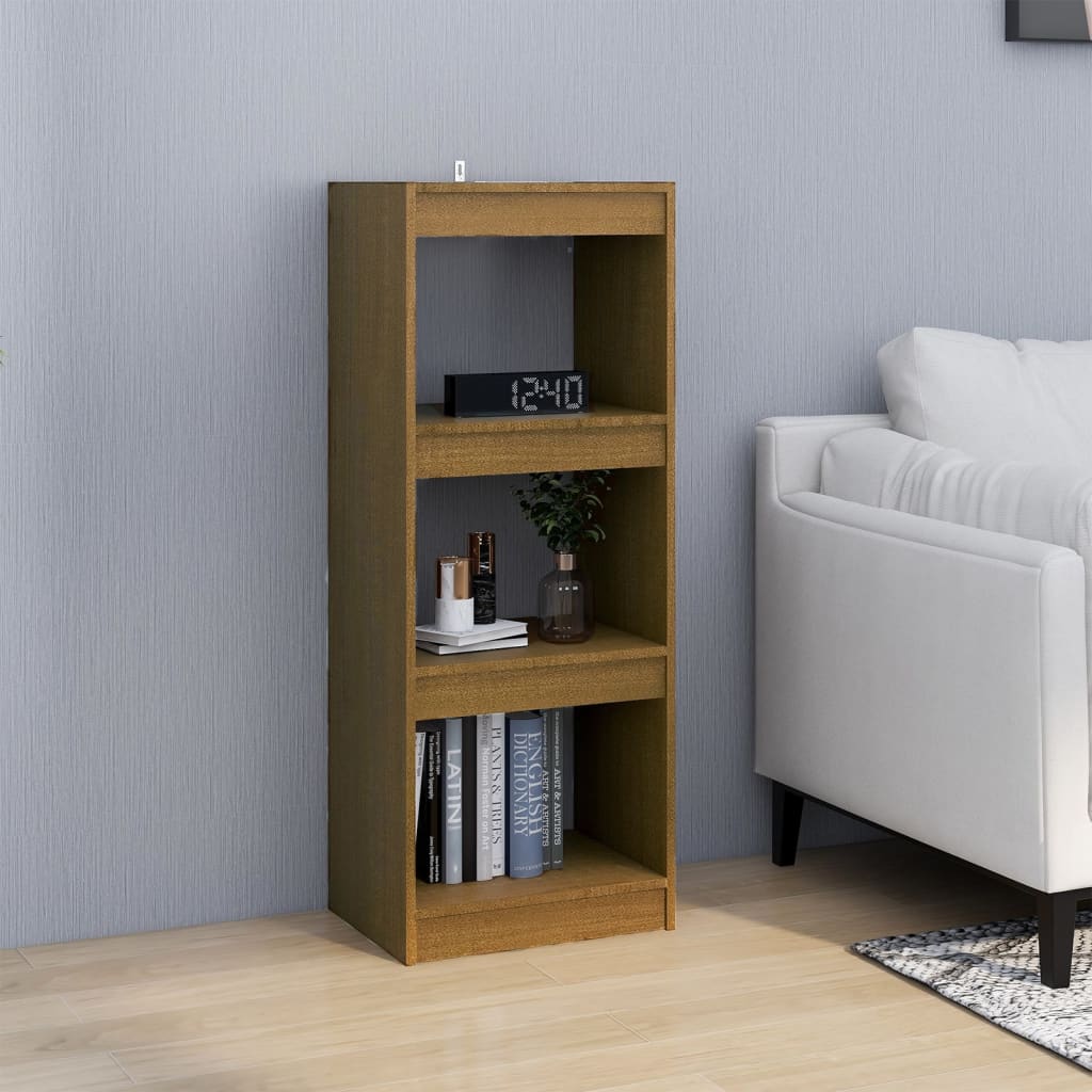 Ormarić za knjige / pregrada boja meda 40x30x103,5 cm borovina