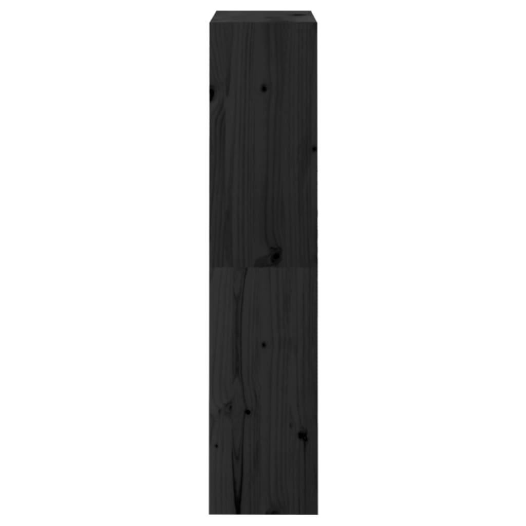 Ormarić za knjige / pregrada crni 60x30x135,5 cm od borovine