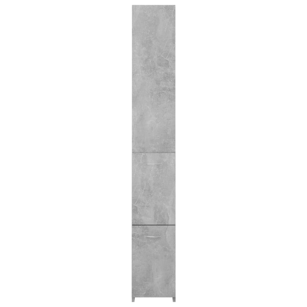 Kupaonski ormarić boja betona 25x26,5x170 cm konstruirano drvo