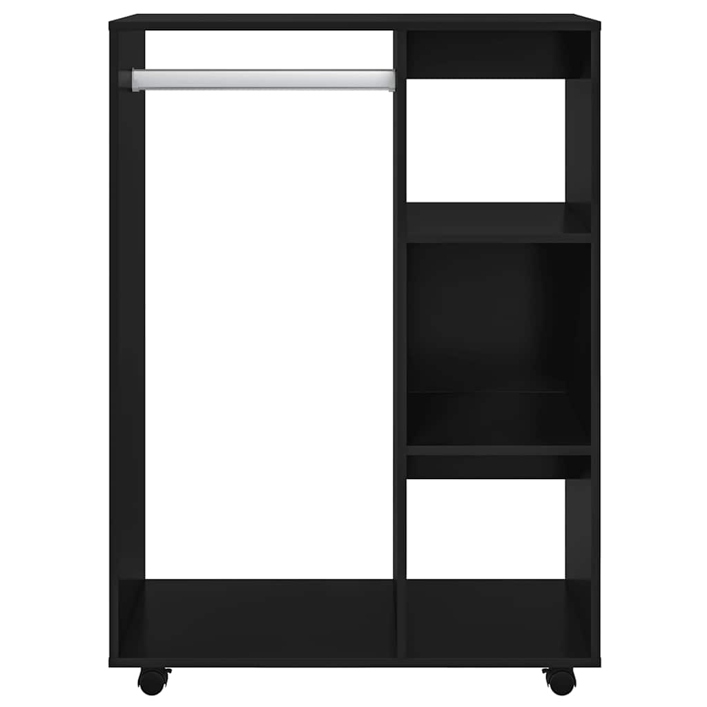 Ormar crni 80 x 40 x 110 cm od konstruiranog drva