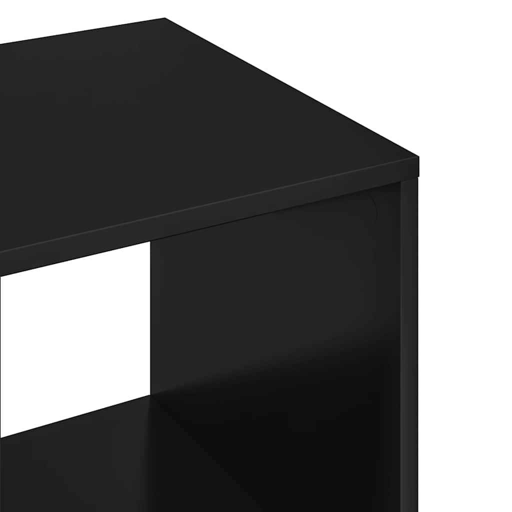 Ormar crni 80 x 40 x 110 cm od konstruiranog drva