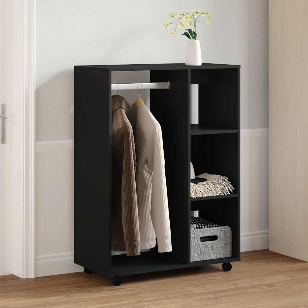 Ormar crni 80 x 40 x 110 cm od konstruiranog drva