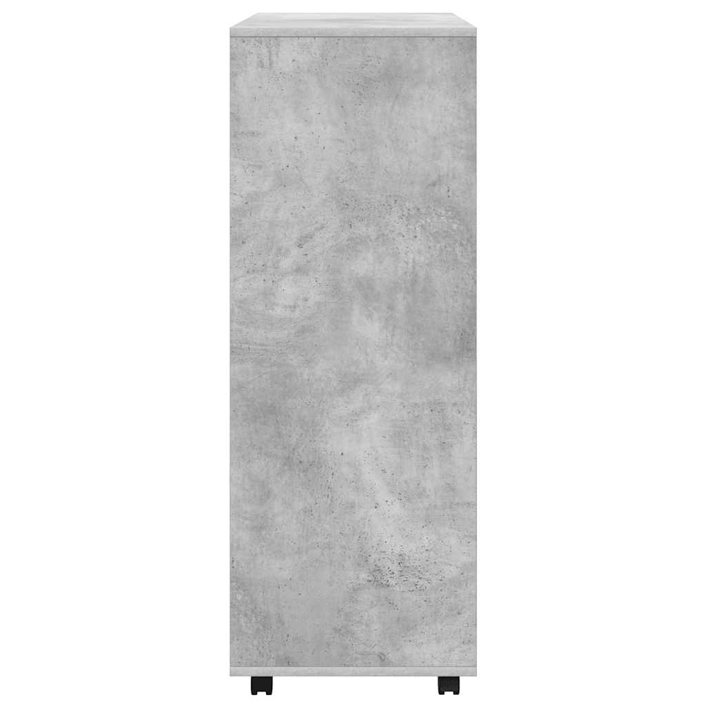 Ormar siva boja betona 80 x 40 x 110 cm od konstruiranog drva