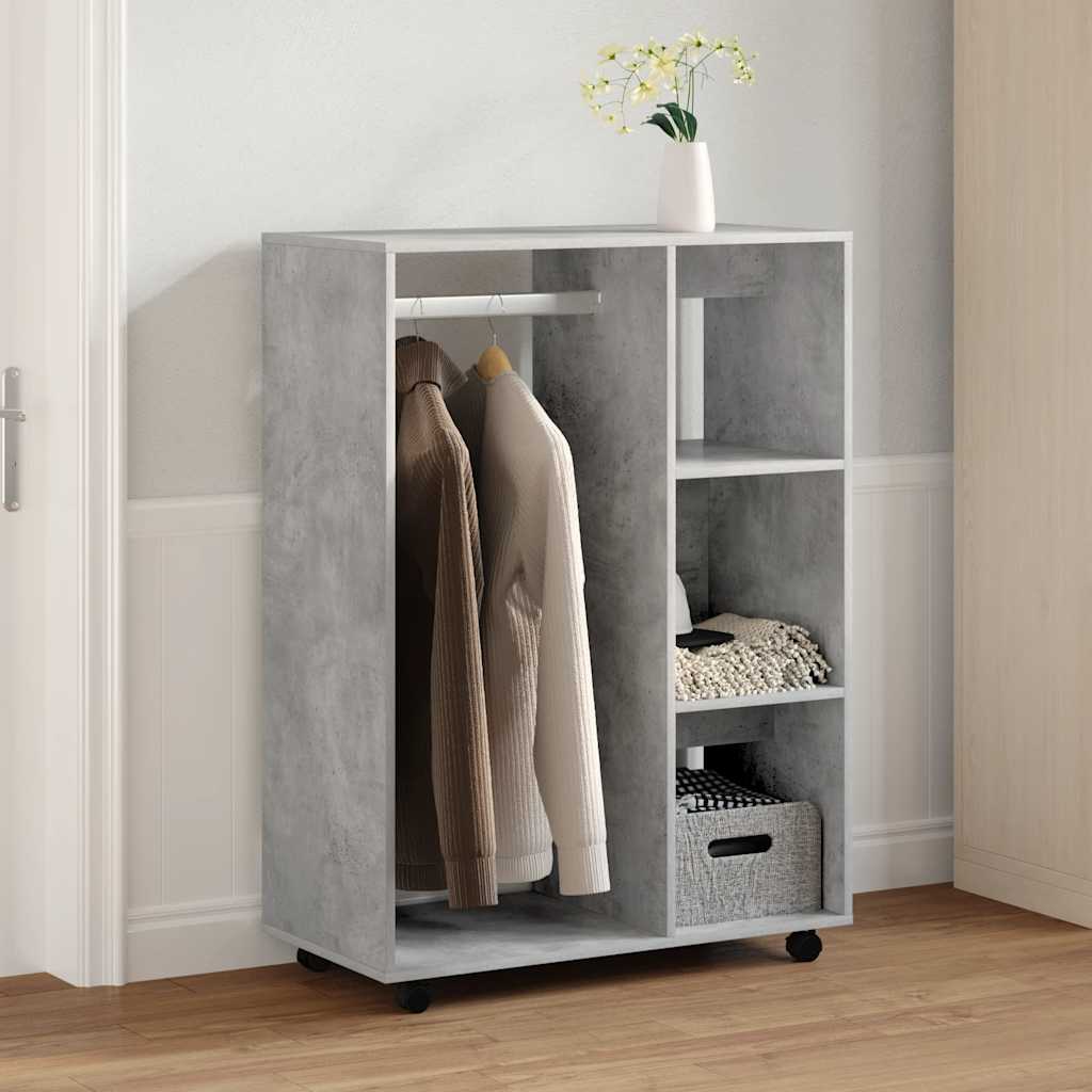 Ormar siva boja betona 80 x 40 x 110 cm od konstruiranog drva