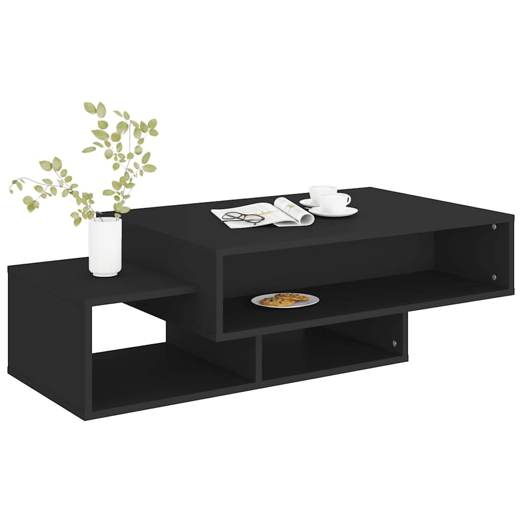 Stolić za kavu crni 105 x 55 x 32 cm od konstruiranog drva