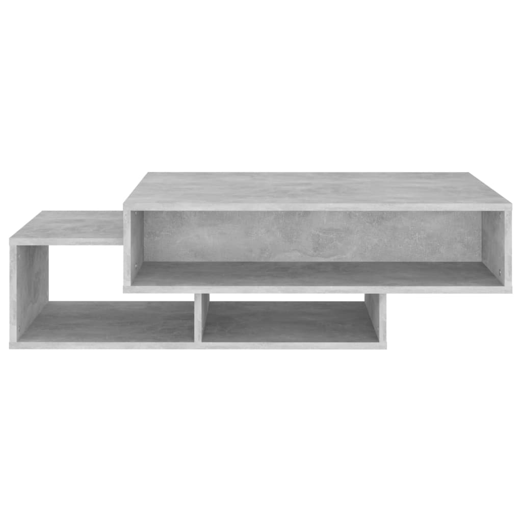Stolić za kavu boja betona 105 x 55 x 32 cm konstruirano drvo