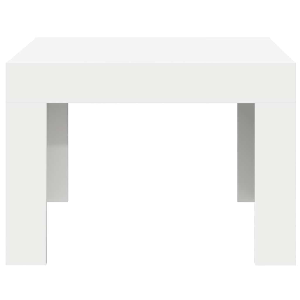 Stolić za kavu bijeli 50 x 50 x 35 cm od konstruiranog drva