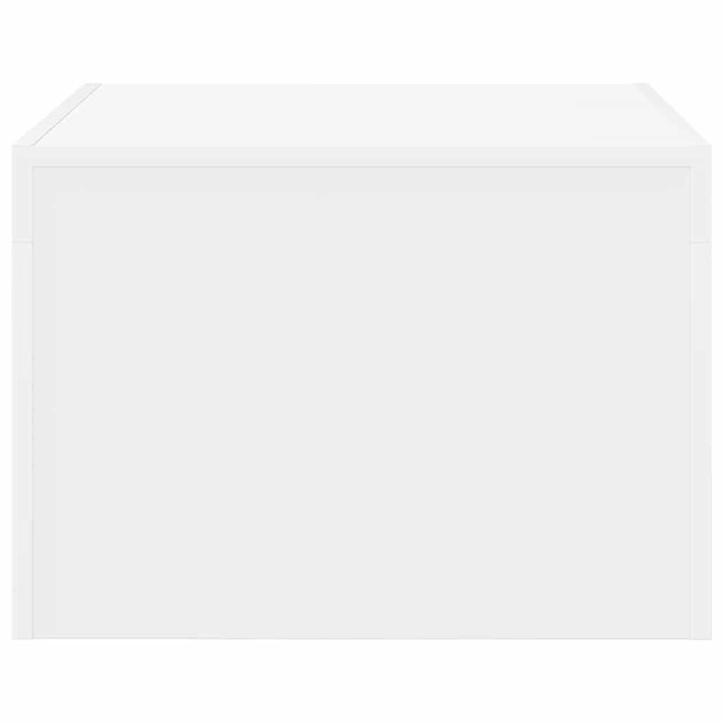 Stolić za kavu bijeli 50 x 50 x 35 cm od konstruiranog drva