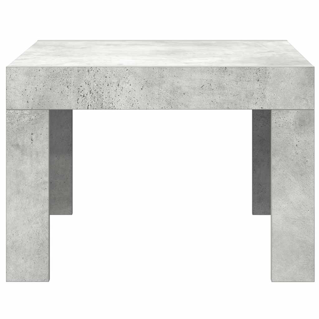 Stolić za kavu siva boja betona 50x50x35 cm konstruirano drvo
