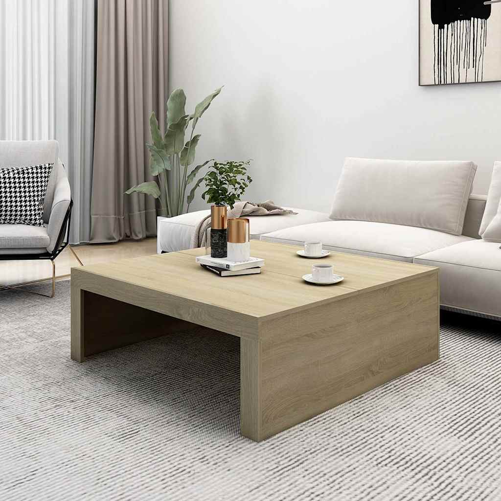 Stolić za kavu boja hrasta sonome 100 x 100 x 35 cm drvena