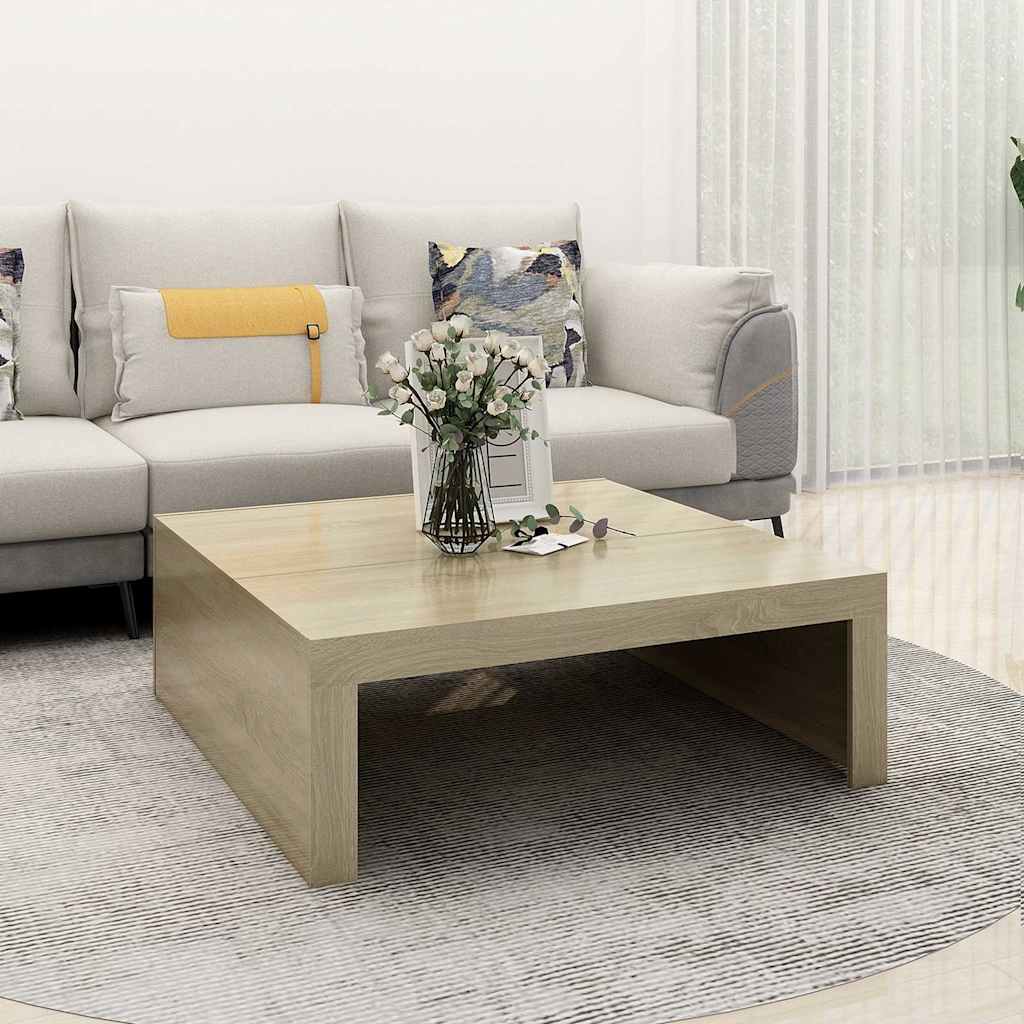 Stolić za kavu boja hrasta sonome 100 x 100 x 35 cm drvena