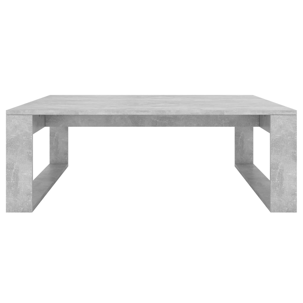 Stolić za kavu siva boja betona 100x100x35 cm konstruirano drvo