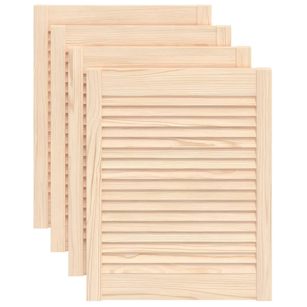 Vrata za ormarić rešetkasti dizajn 4 kom 61,5x49,4 cm borovina