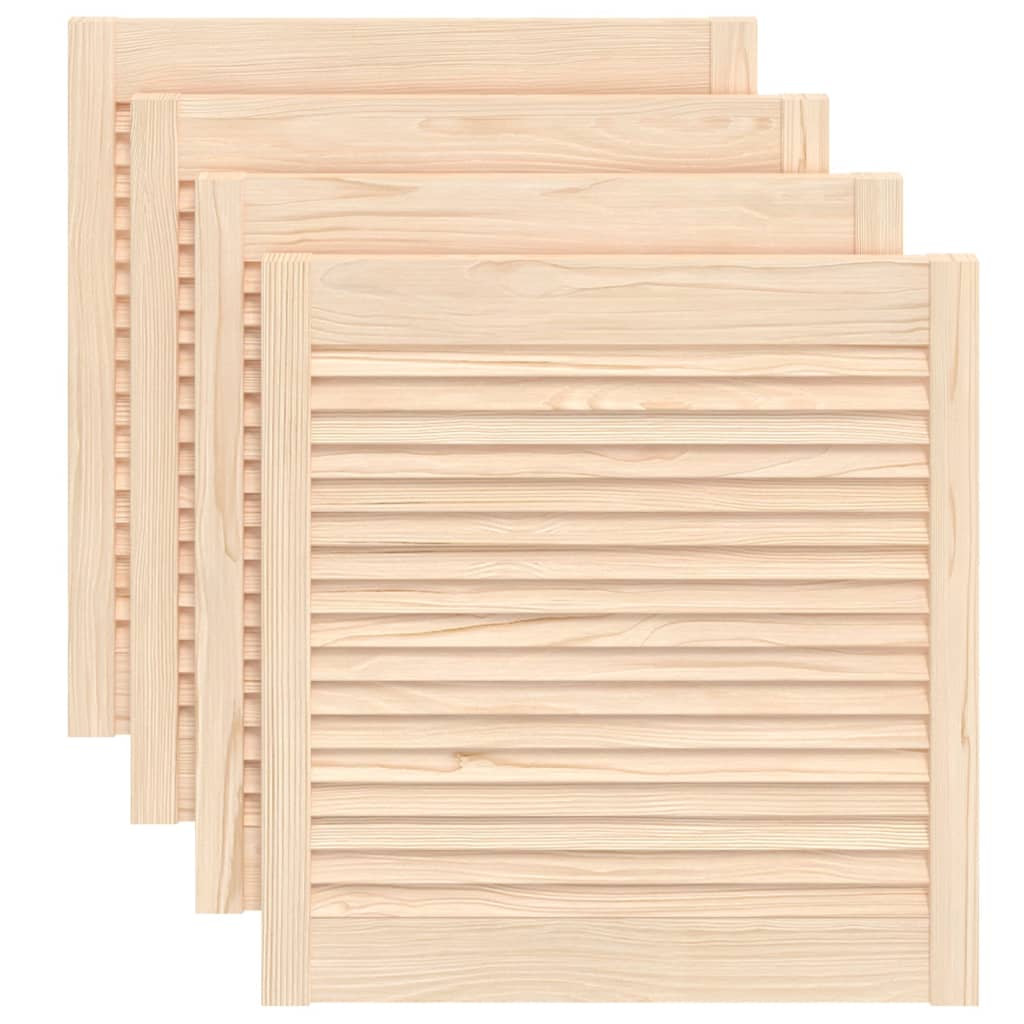 Vrata za ormarić rešetkasti dizajn 4 kom 61,5x59,4 cm borovina