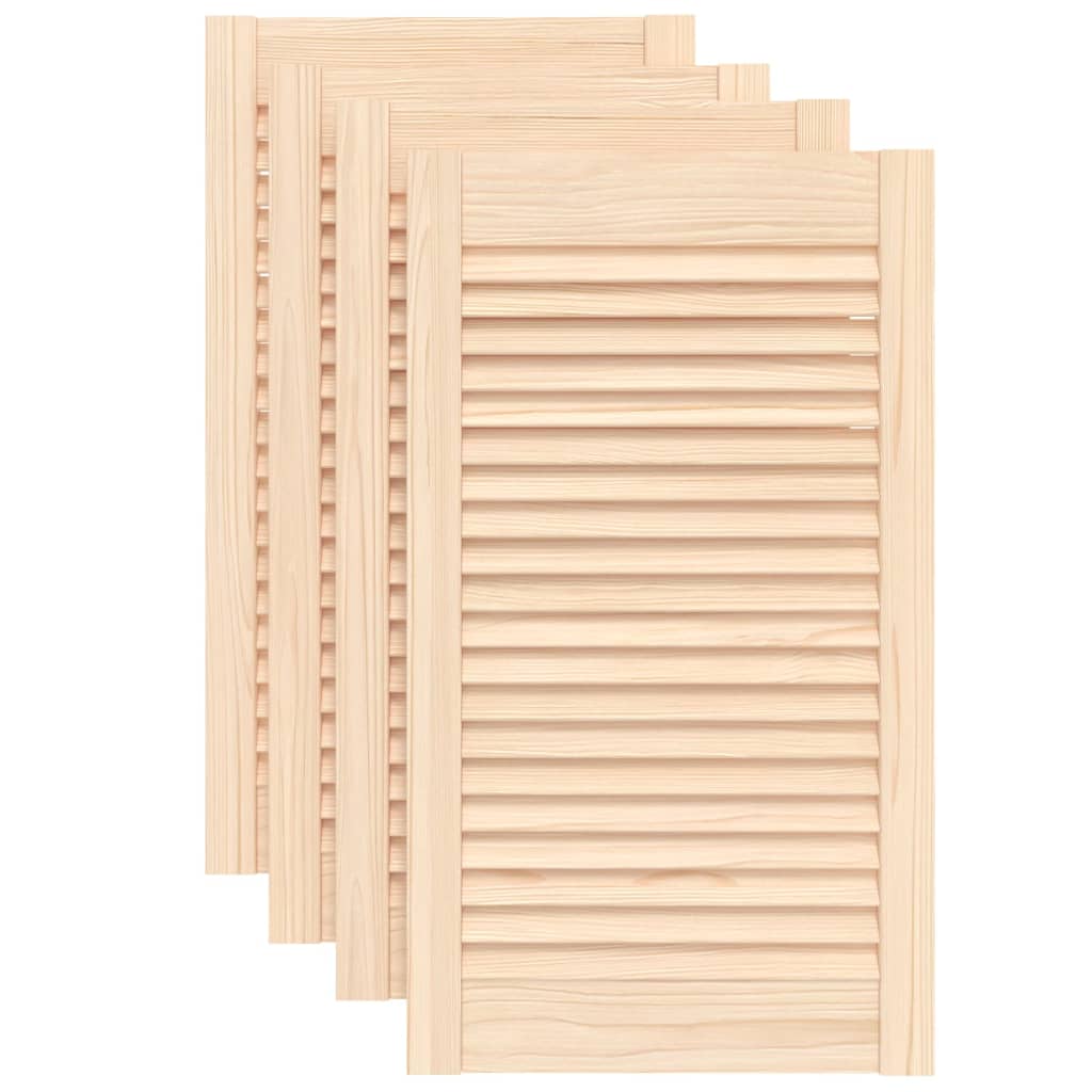 Vrata za ormarić rešetkasti dizajn 4 kom 69 x 39,4 cm borovina