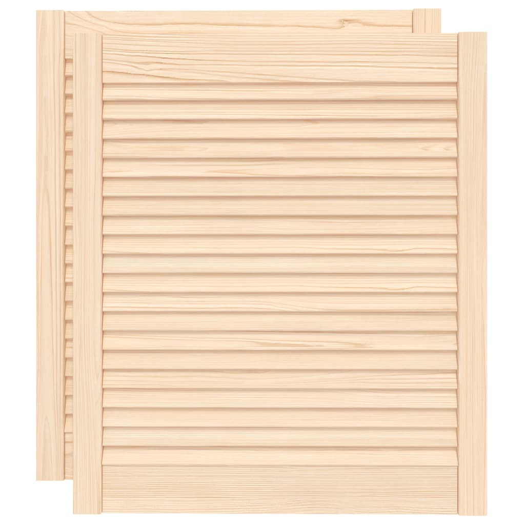 Vrata za ormarić rešetkasti dizajn 2 kom 69 x 59,4 cm borovina