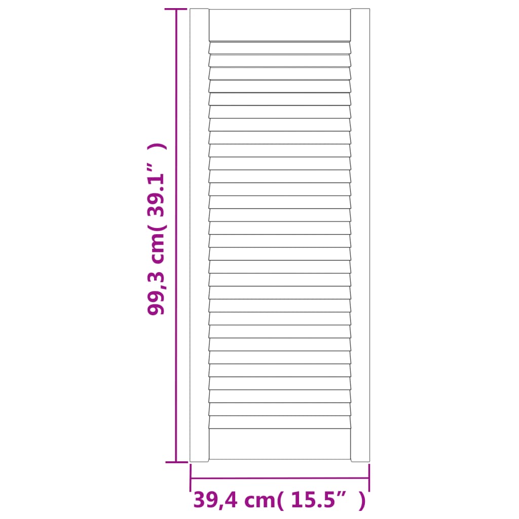 Vrata za ormarić rešetkasti dizajn 2 kom 99,3x39,4 cm borovina