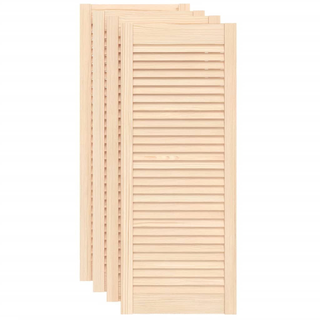 Vrata za ormarić rešetkasti dizajn 4 kom 99,3x39,4 cm borovina