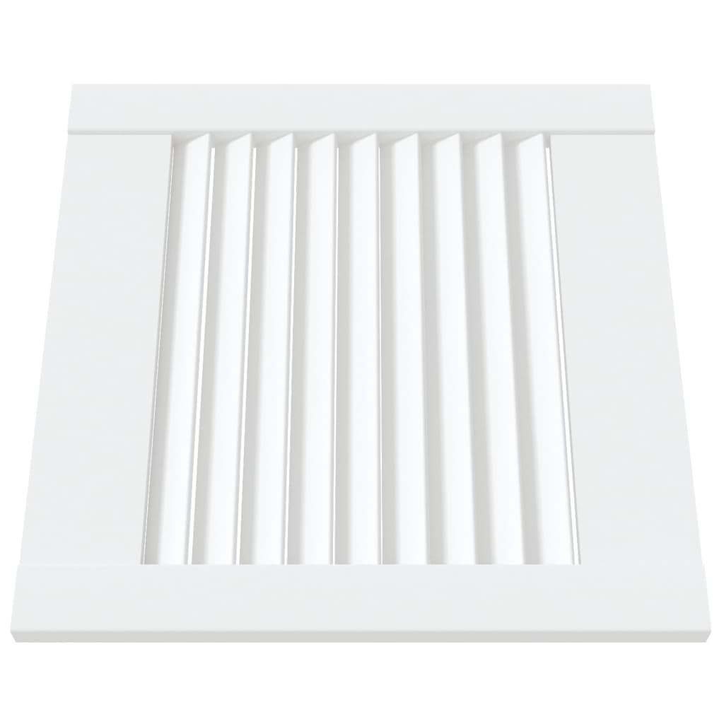 Vrata za ormarić rešetkasta 2 kom bijela 39,5x39,4 cm borovina