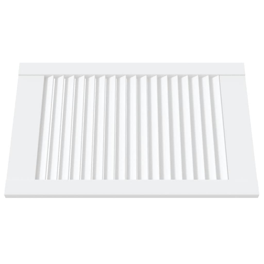 Vrata za ormarić rešetkasta 2 kom bijela 61,5x39,4 cm borovina