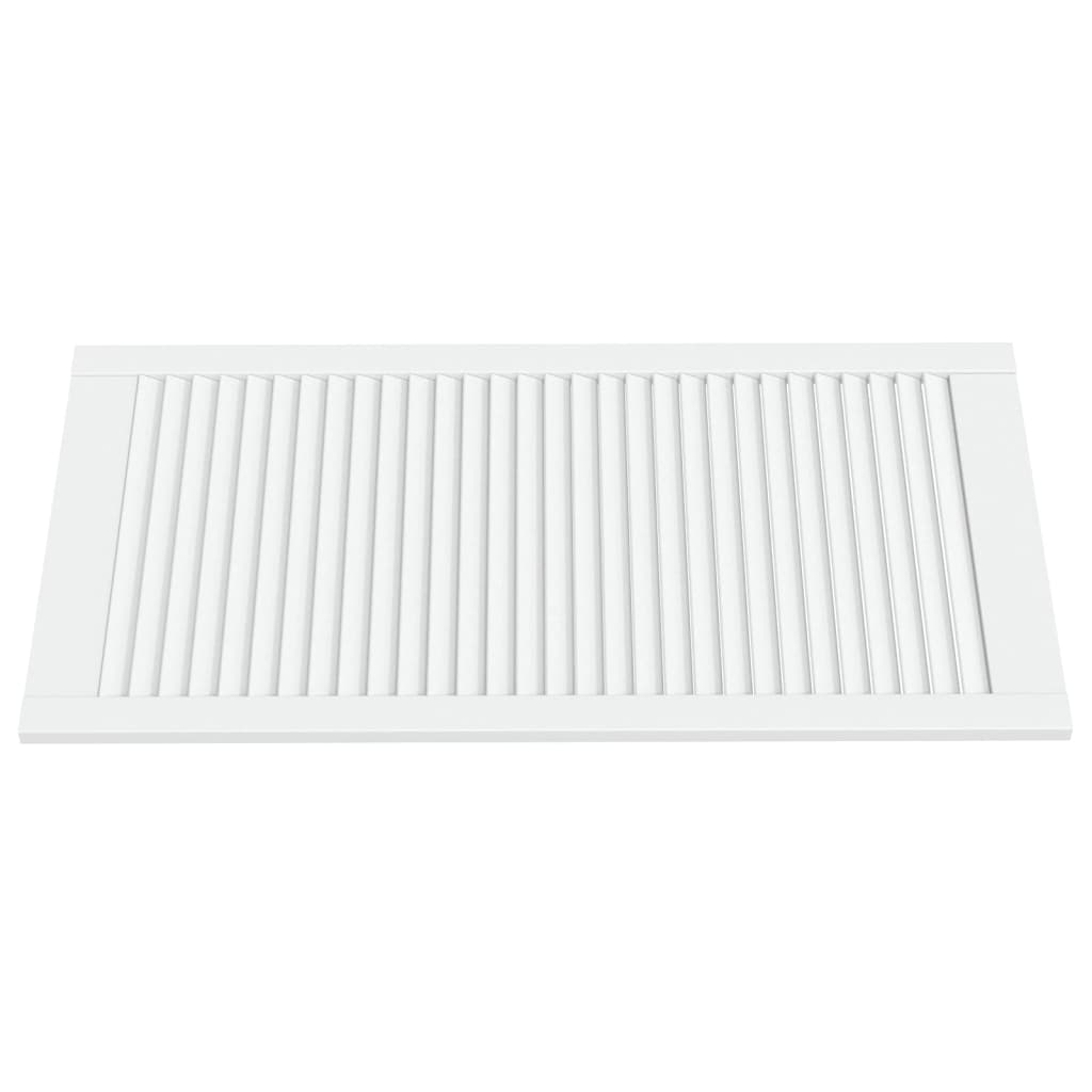 Vrata za ormarić rešetkasta 4 kom bijela 99,3x49,4 cm borovina