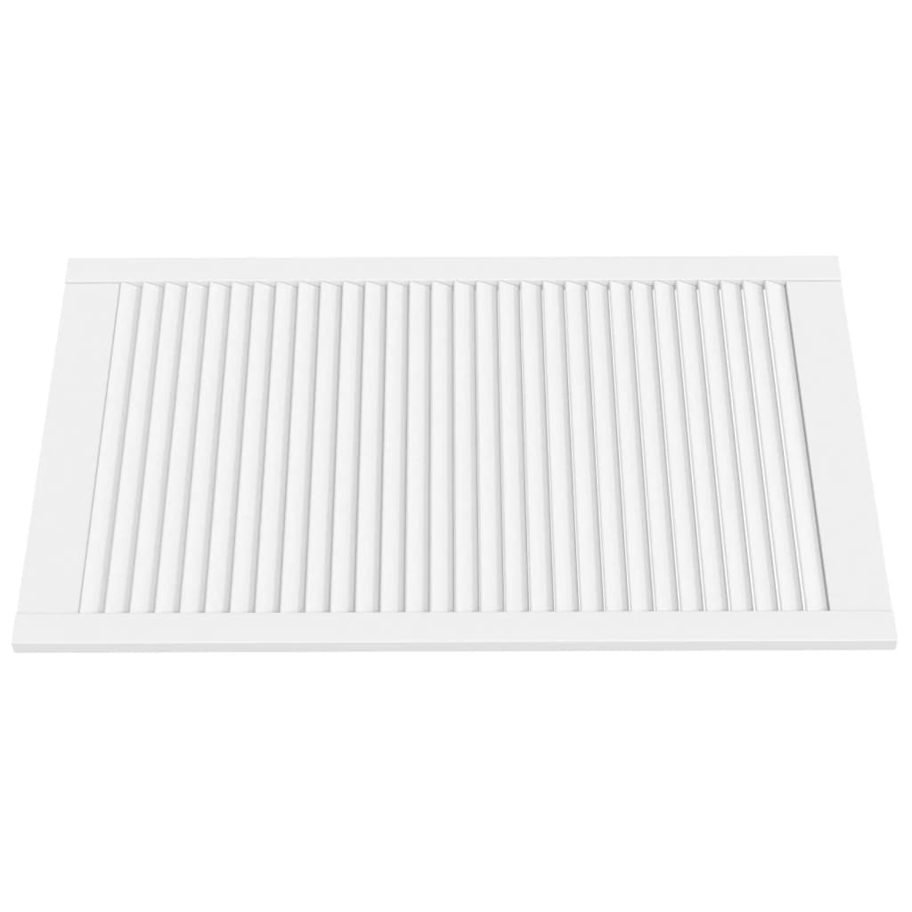 Vrata za ormarić rešetkasta 4 kom bijela 99,3x59,4 cm borovina