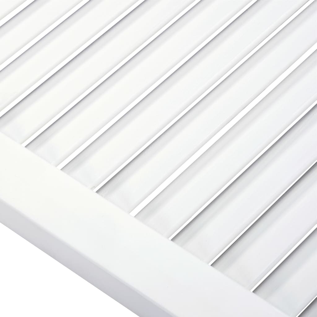 Vrata za ormarić rešetkasta 4 kom bijela 99,3x59,4 cm borovina