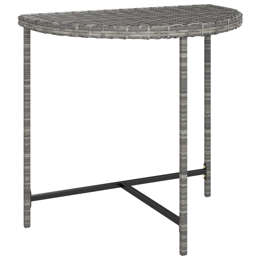 Vrtni stol sivi 80 x 50 x 75 cm od poliratana