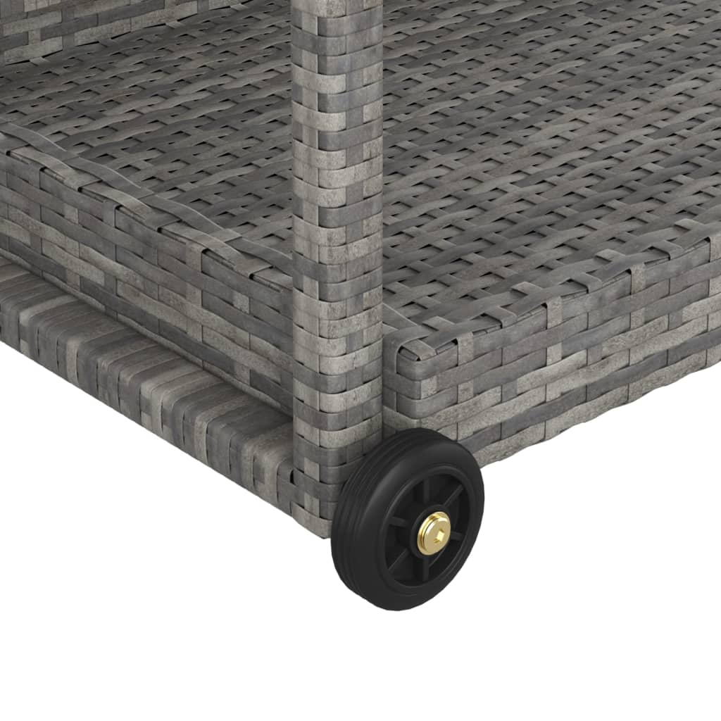 Barska kolica siva 100 x 45 x 83 cm od poliratana