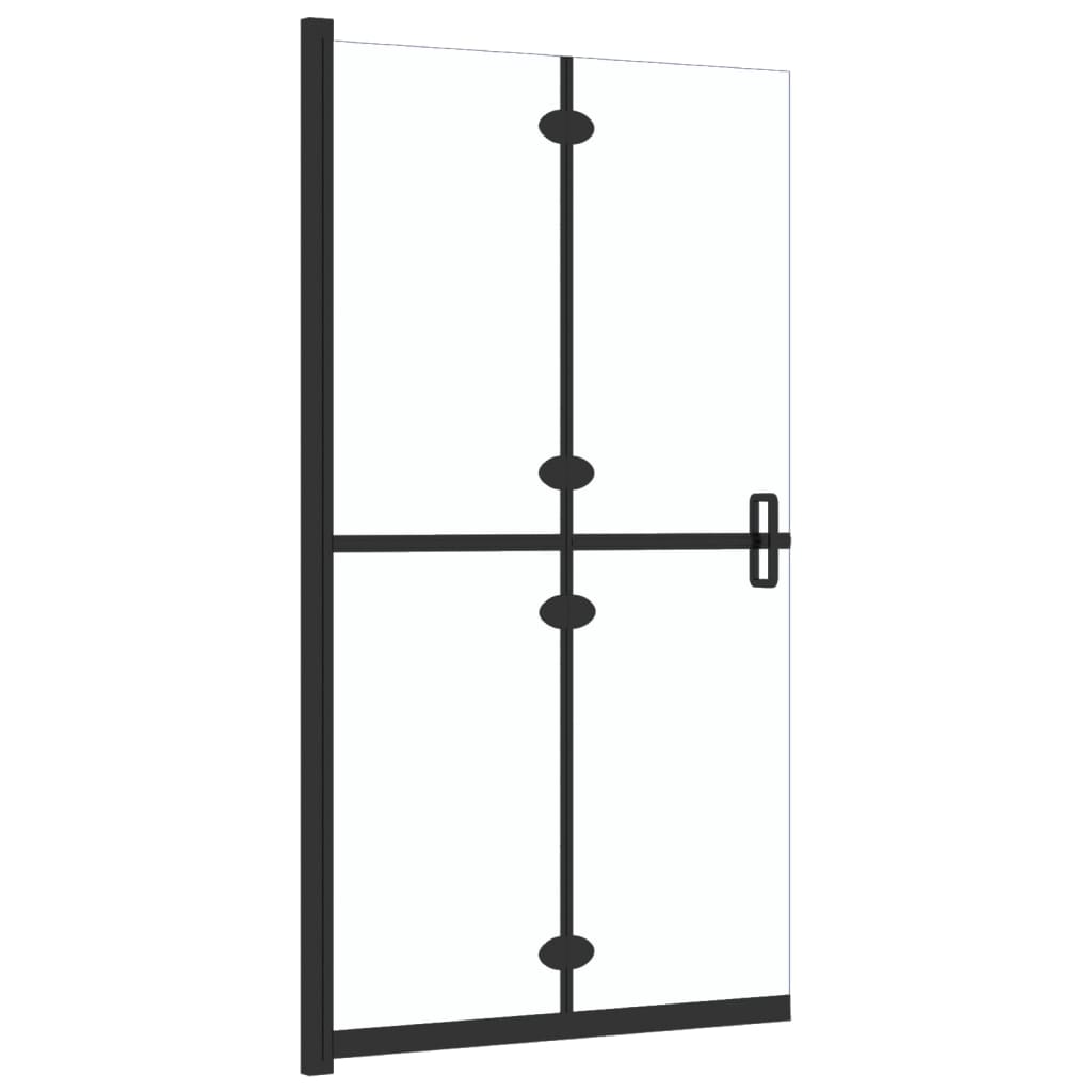 Sklopiva pregrada za tuširanje prozirna ESG staklo 80 x 190 cm