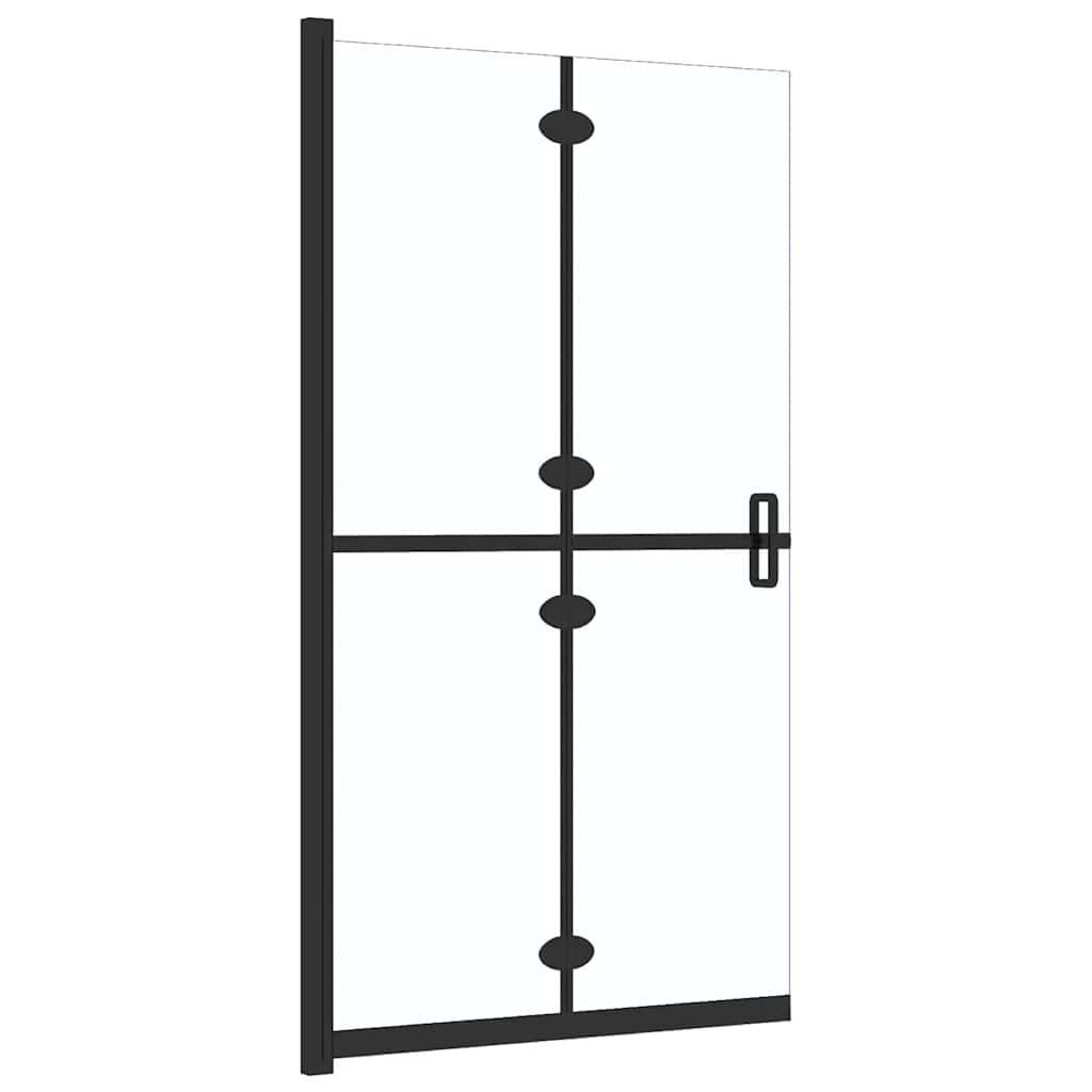 Sklopiva pregrada za tuširanje prozirna ESG staklo 100 x 190 cm