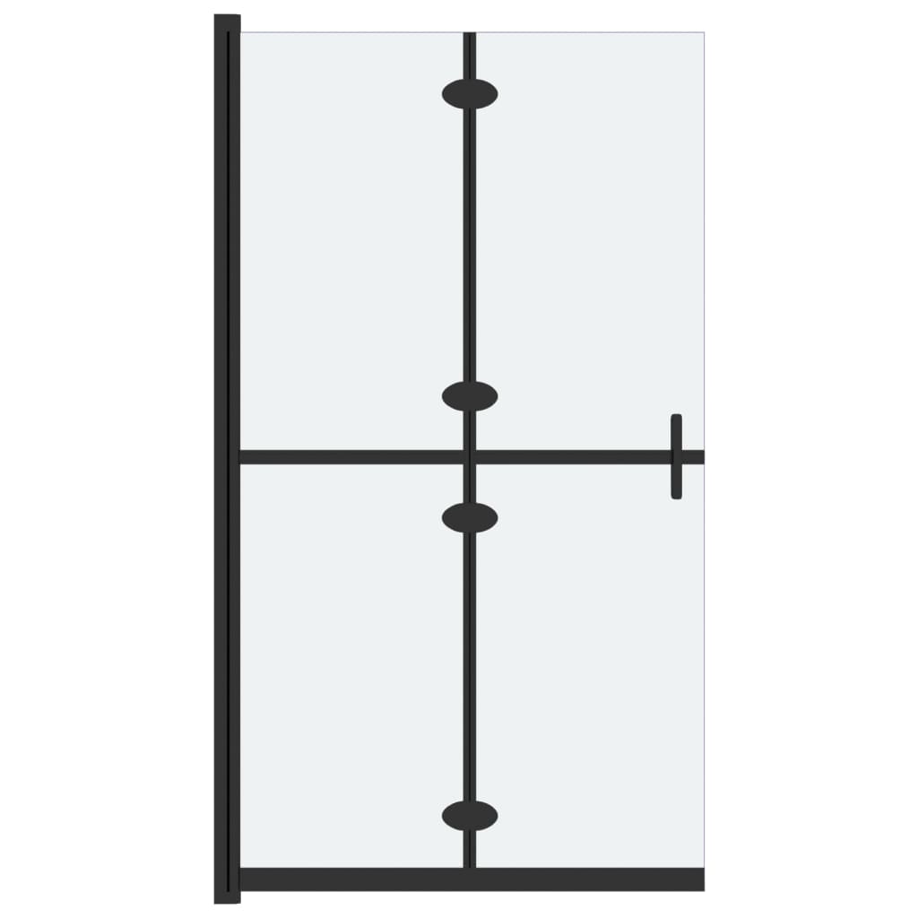 Sklopiva pregrada za tuširanje matirano ESG staklo 90 x 190 cm