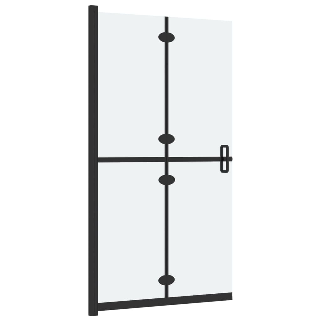 Sklopiva pregrada za tuširanje matirano ESG staklo 90 x 190 cm