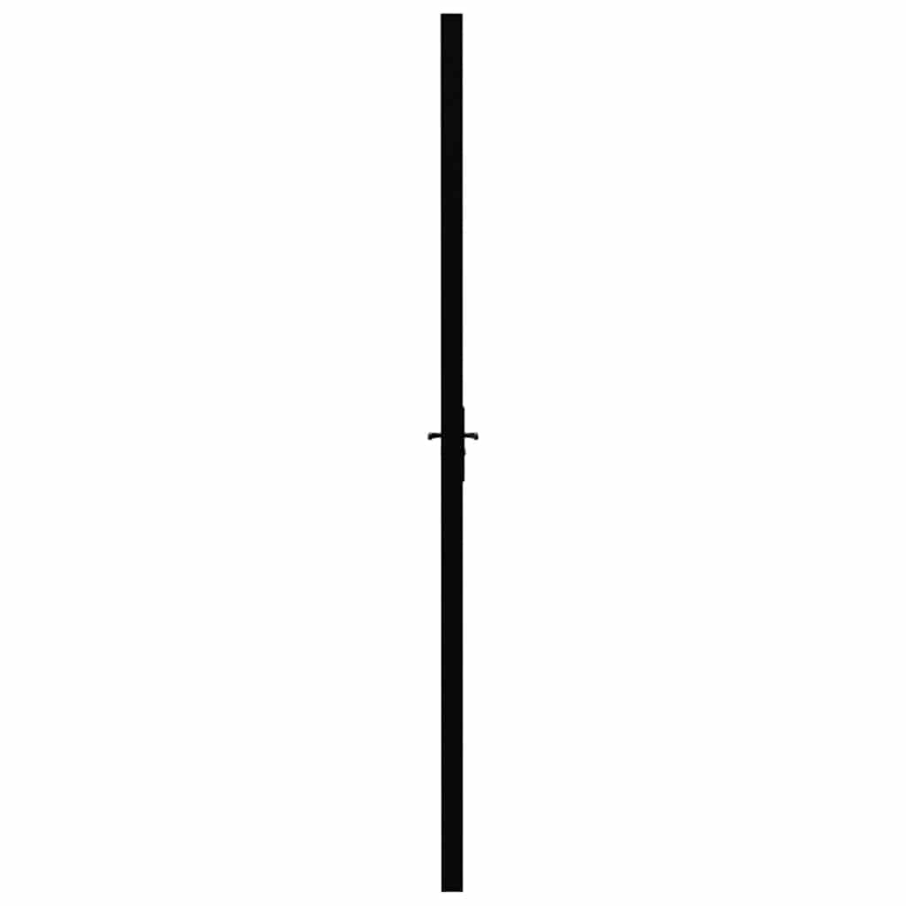 Sobna vrata od stakla ESG i aluminija 93 x 201,5 cm crna