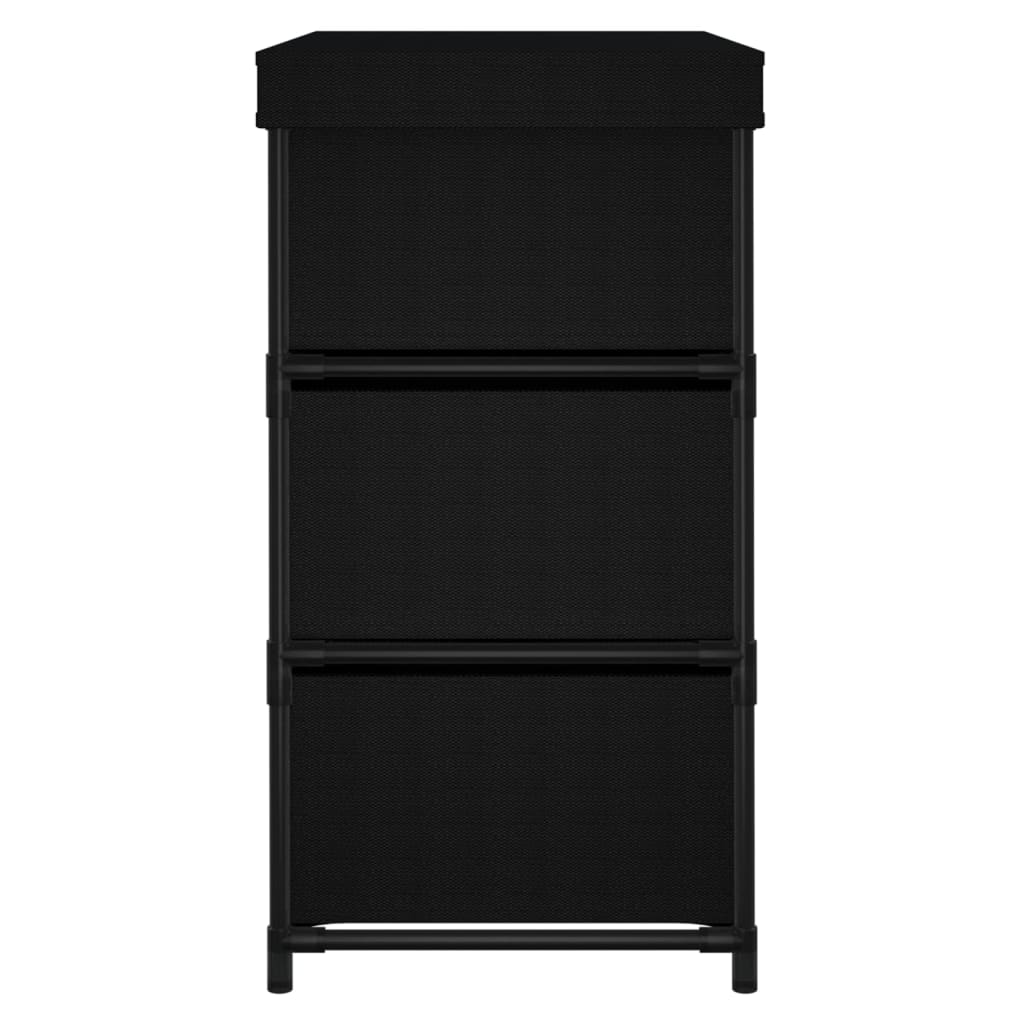 Ormarić za pohranu sa 6 ladica 55 x 29 x 55 cm crni čelični