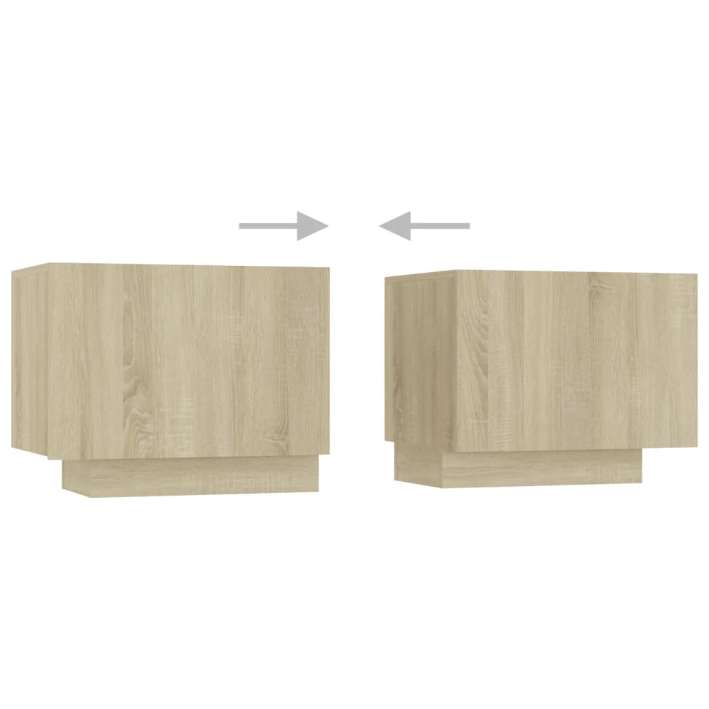 TV ormarić s LED svjetlima boja hrasta sonome 180 x 35 x 40 cm
