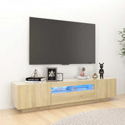 TV ormarić s LED svjetlima boja hrasta sonome 180 x 35 x 40 cm