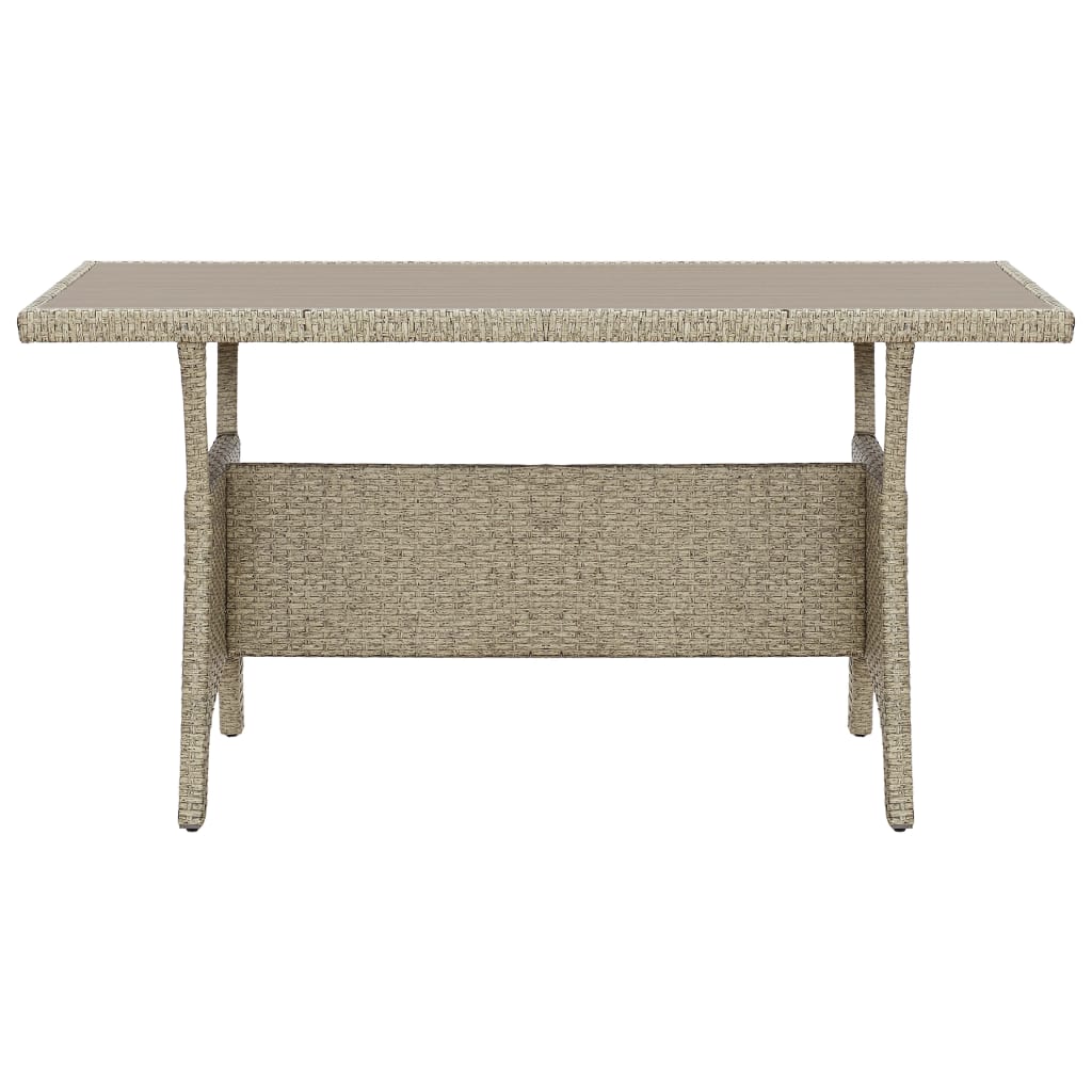 Vrtni stol sivi 120 x 70 x 66 cm od poliratana