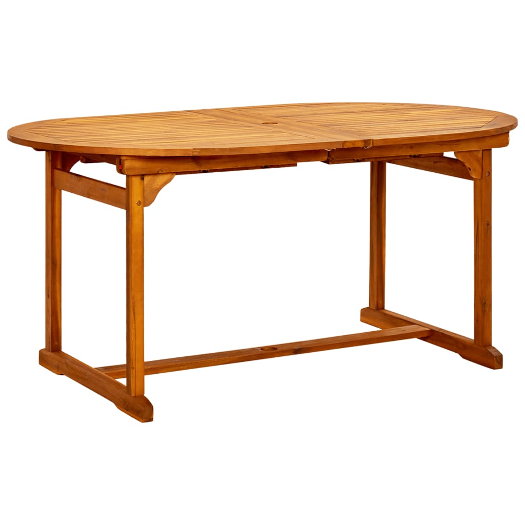 Vrtni blagovaonski stol (160 - 240)x100x75 cm od drva bagrema