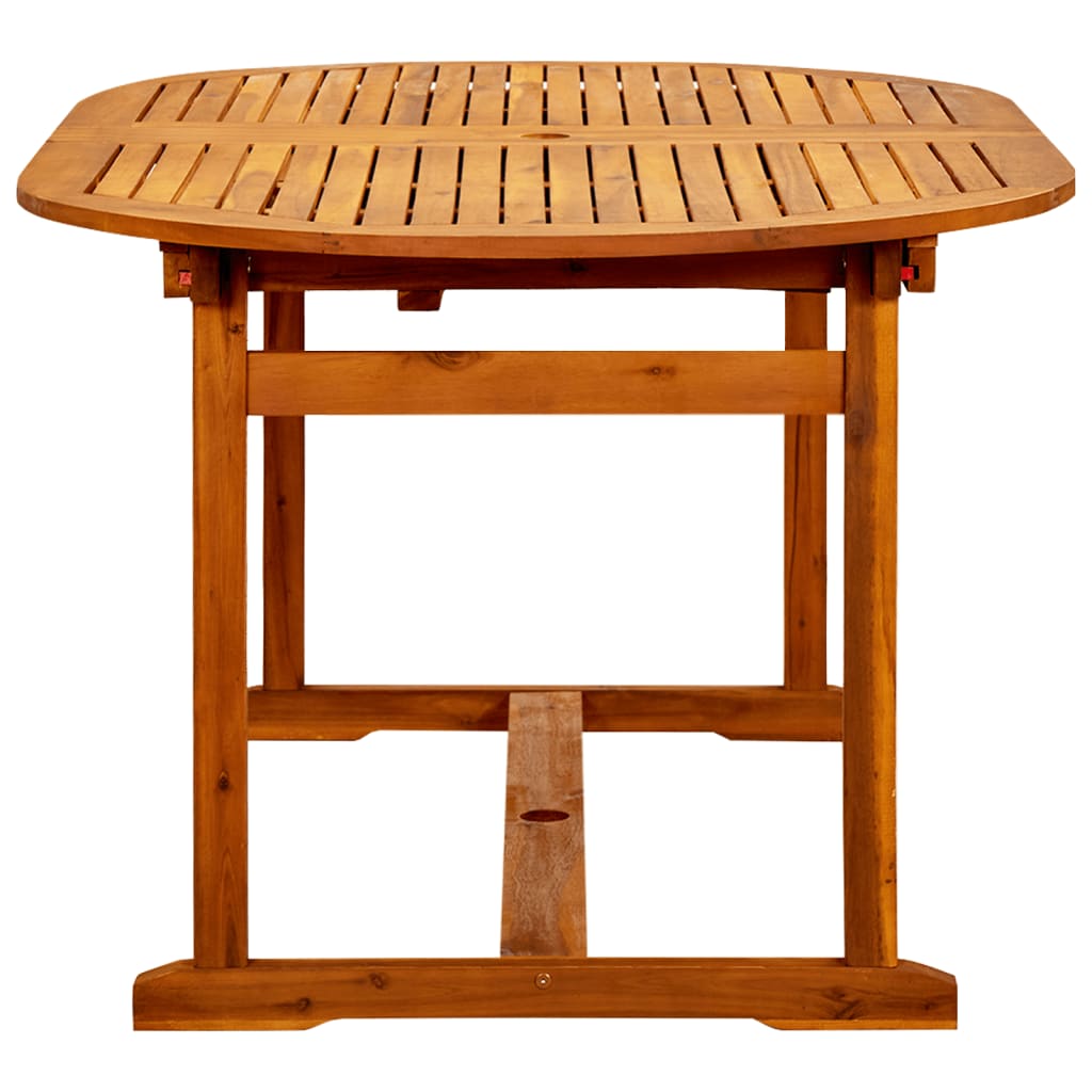 Vrtni blagovaonski stol (160 - 240)x100x75 cm od drva bagrema