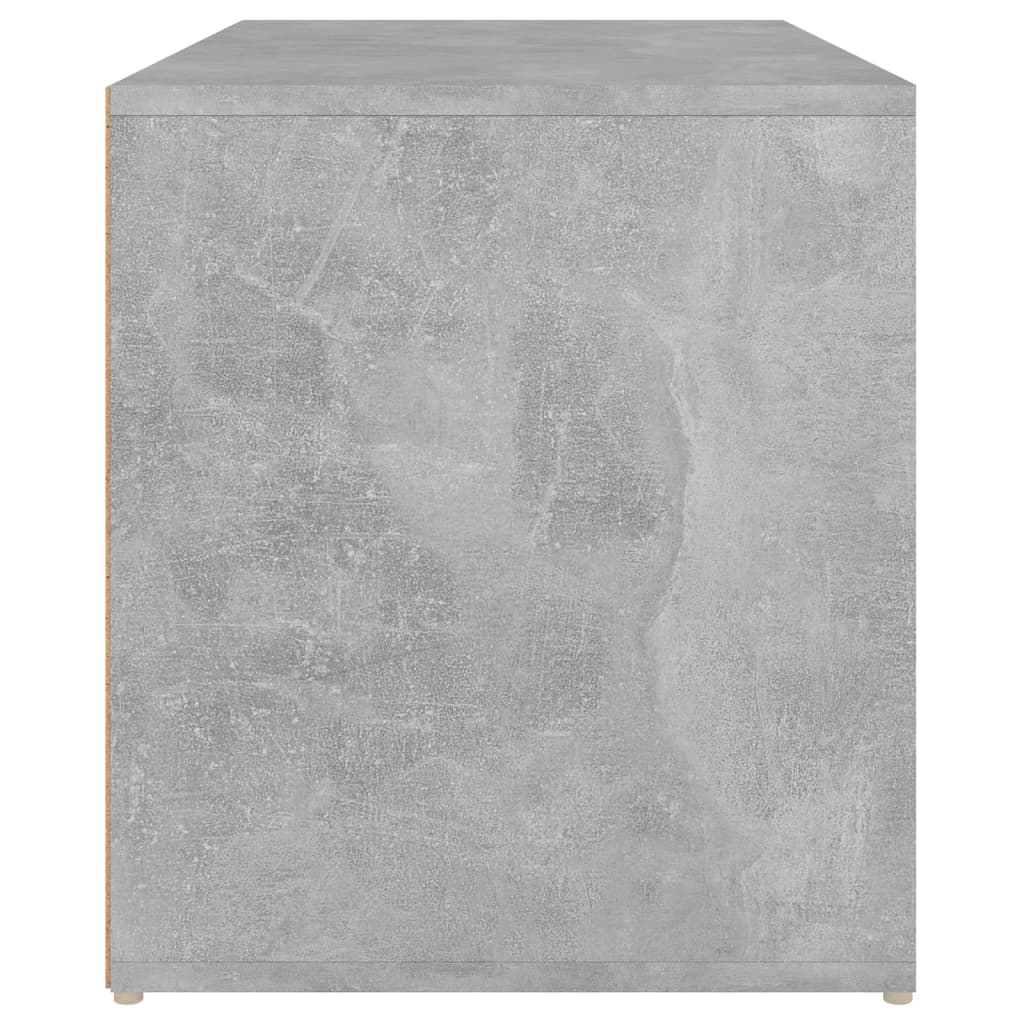 Klupa za hodnik 80 x 40 x 45 cm boja betona konstruirano drvo