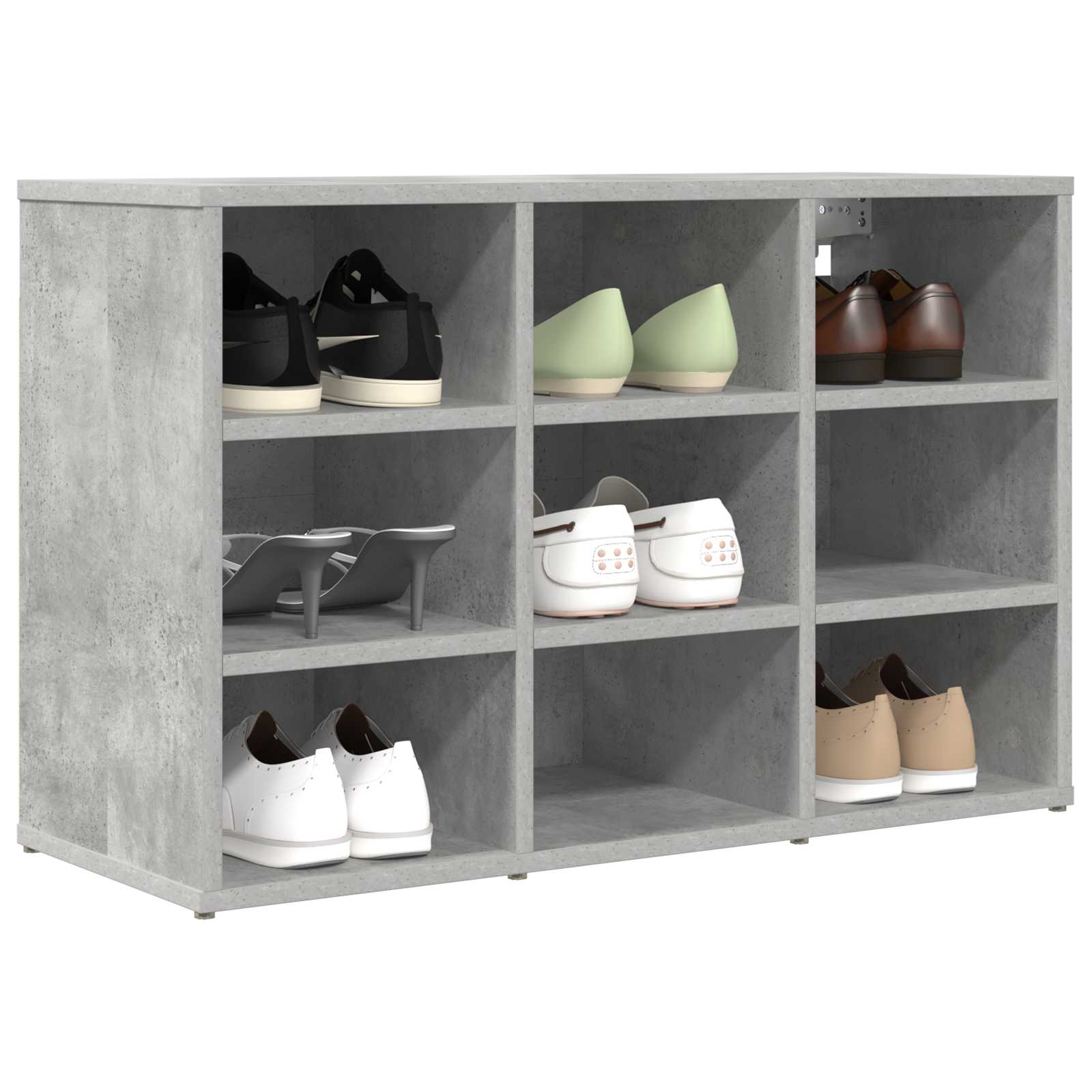 Ormar za cipele Beton siva 77,5 x 30 x 51 cm Konstruirano drvo