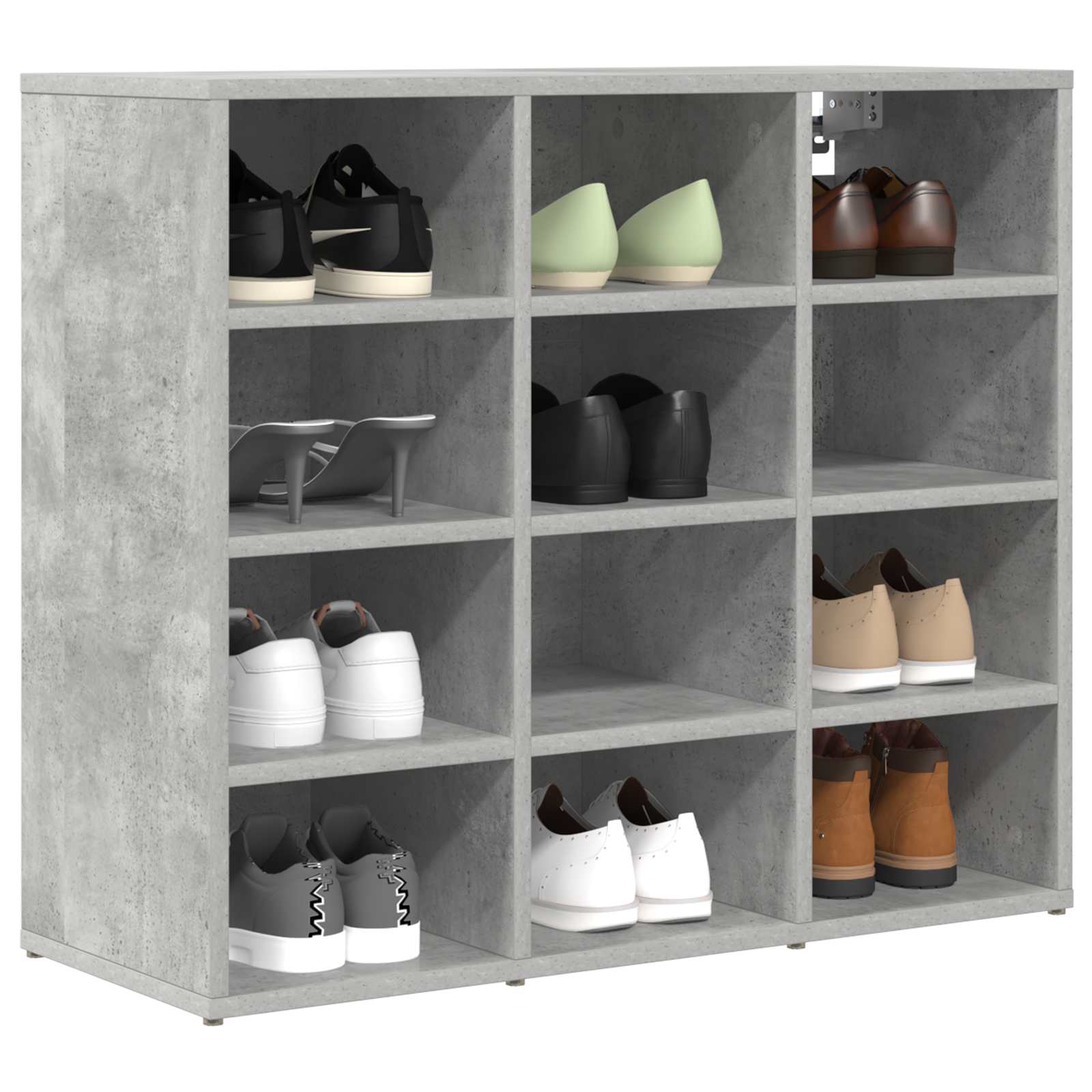 Ormar za cipele Beton siva 77,5 x 30 x 67 cm Konstruirano drvo