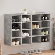 Ormar za cipele Beton siva 103 x 30 x 67 cm Konstruirano drvo