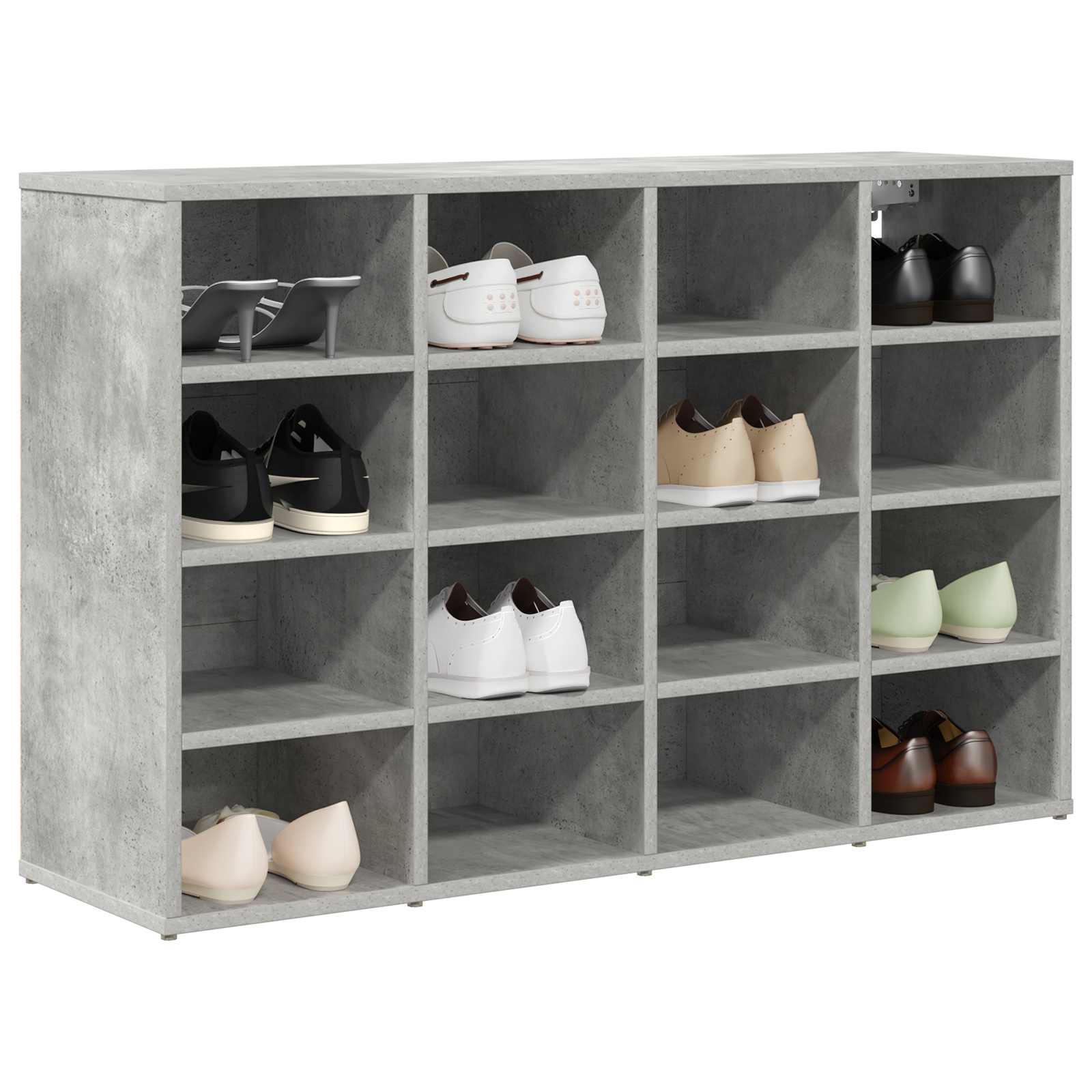 Ormar za cipele Beton siva 103 x 30 x 67 cm Konstruirano drvo