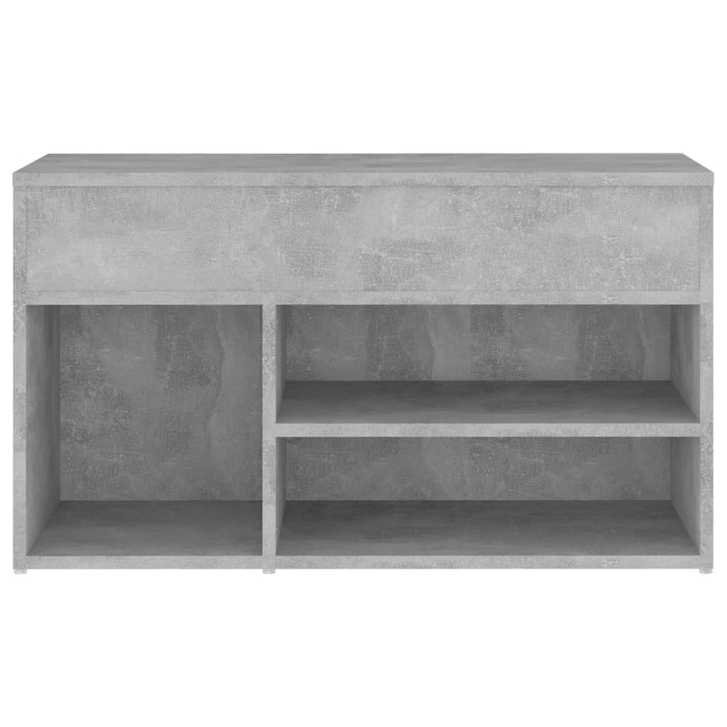 Klupa za cipele boja betona 80 x 30 x 45 cm konstruirano drvo