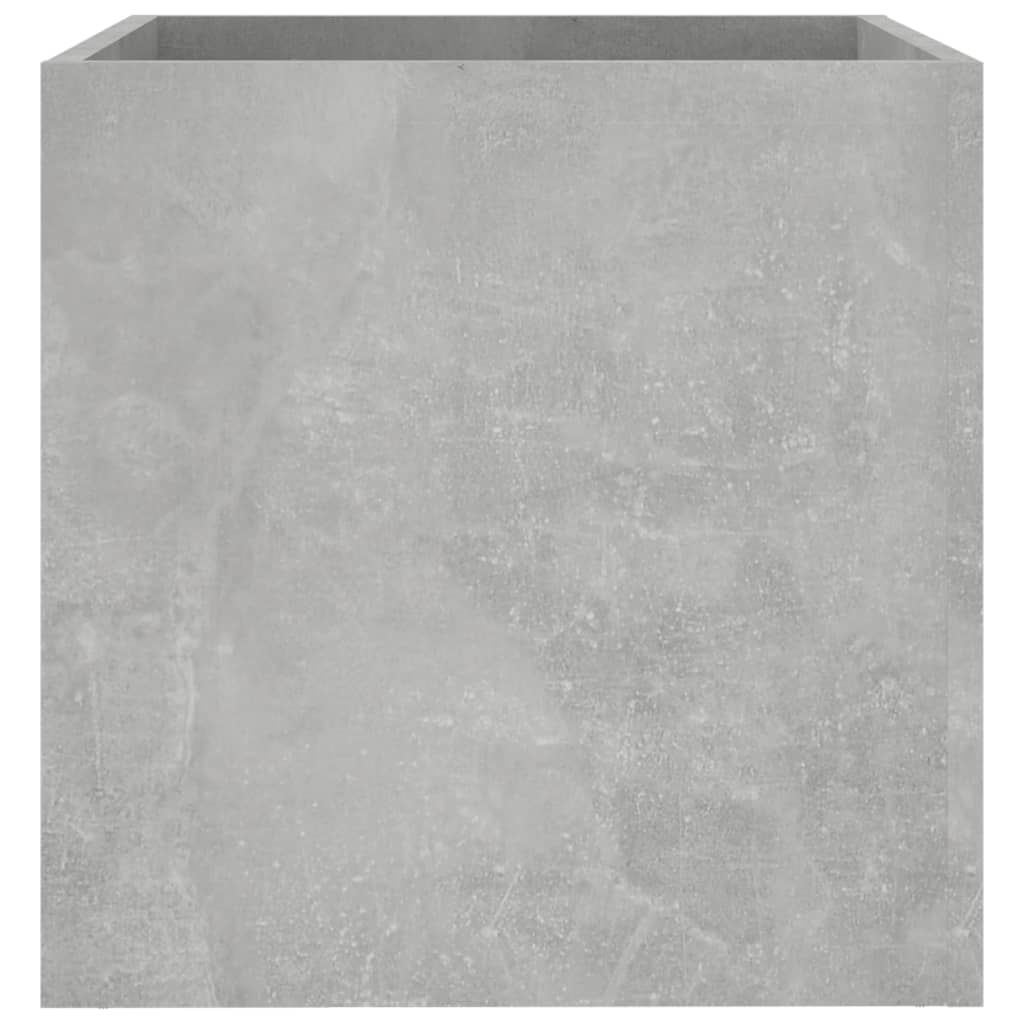 Sadilica siva boja betona 40 x 40 x 40 cm od konstruiranog drva