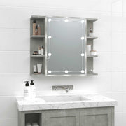 Ormarić s ogledalom i LED svjetlima sjajni 70x16,5x60 cm