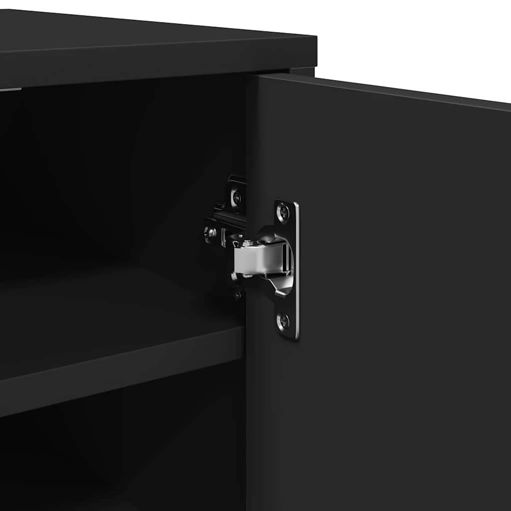Ormarić za cipele crni 32 x 35 x 70 cm konstruirano drvo